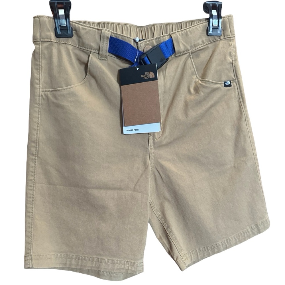 NWT The North Face Bay Trail Khaki Shorts Sz L 14/16